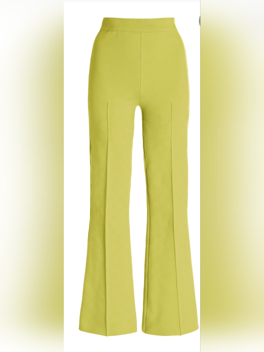 High Sport Kick Cropped Pants Green Size Small